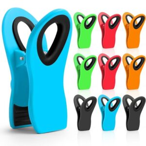 Flushrenic Clips,10 Pcs Magnetic Food Bag Clips,for Chips, Cereal, and Food Packages